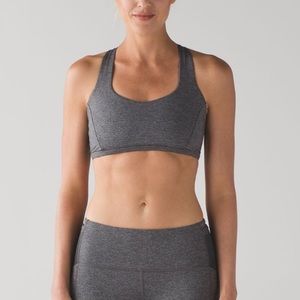 🍋 Lululemon Free To Be Tranquil Bra Heathered Black